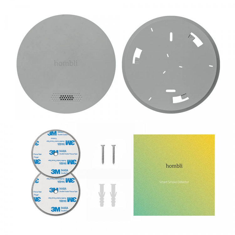 HOMBLI Smart Smoke Detector Grey HOMBLI Smart Smoke Detector Grey