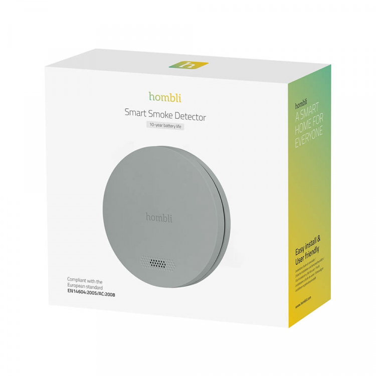 HOMBLI Smart Smoke Detector Grey HOMBLI Smart Smoke Detector Grey