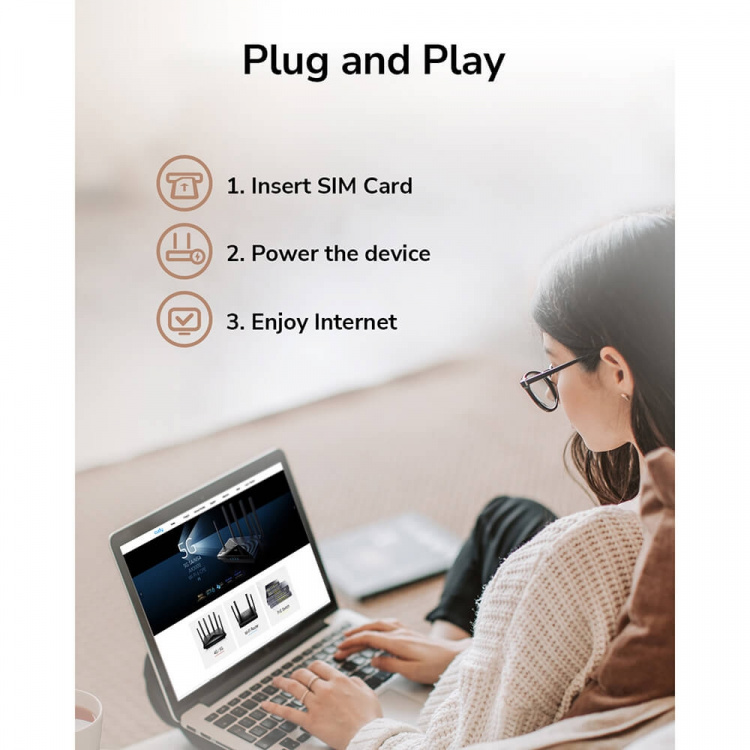 CUDY 4G Router LT12 CAT12/WF6 AC1200 Gigabit 2xSIM CUDY 4G Router LT12 CAT12/WF6 AC1200 Gigabit 2xSIM