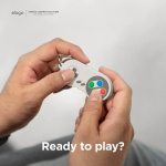 ELAGO W5 Retro Airtag Case for AirTag Light Grey