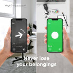 ELAGO W5 Retro Airtag Case for AirTag Light Grey