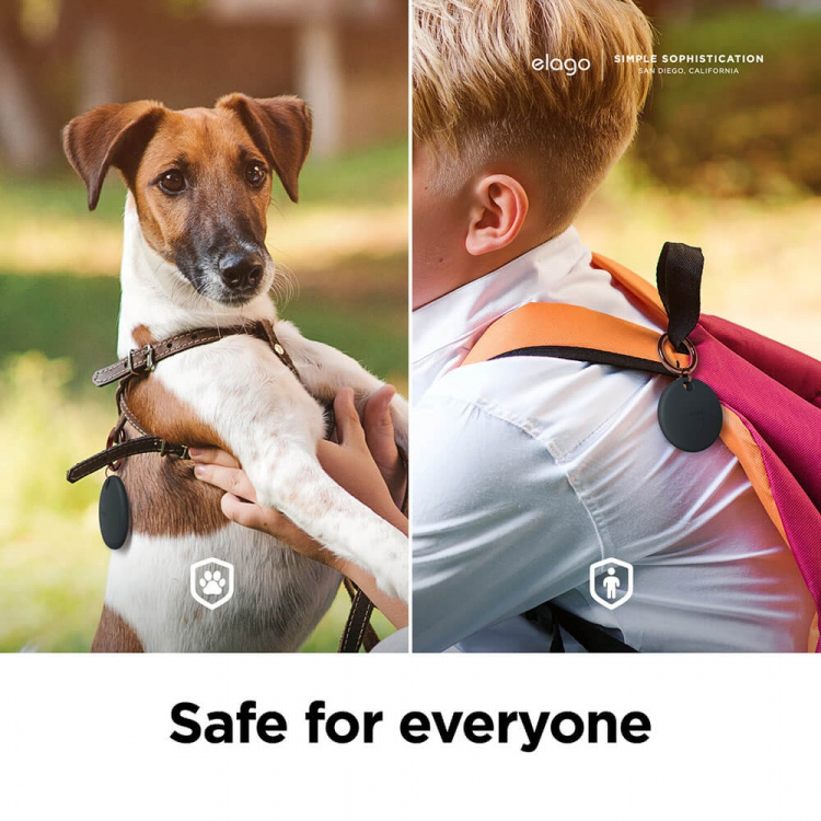 ELAGO Basic Key Chain for AirTag Black