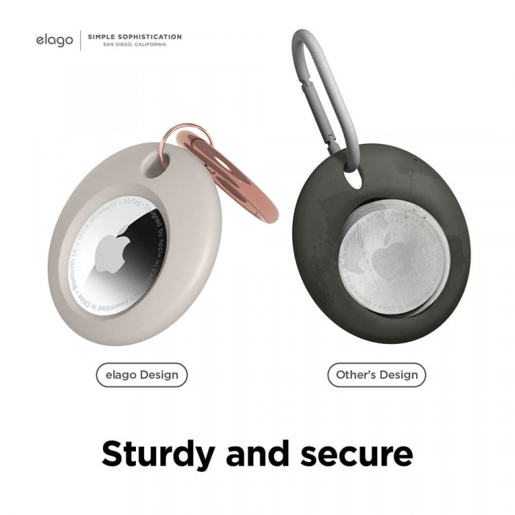 ELAGO Basic Key Chain for AirTag Stone