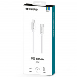 Champion USB-C Kabel 60W 2m Vit