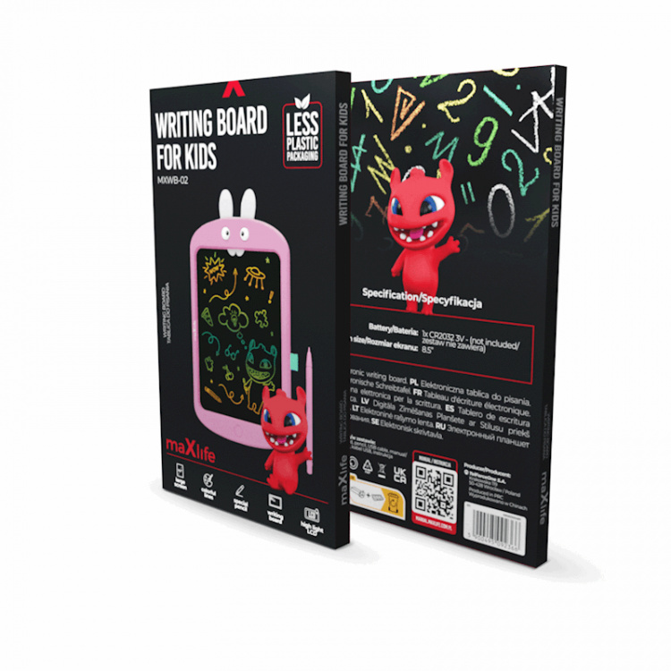 Maxlife MXWB-02 - Piirustuslauta, vaaleanpunainen
