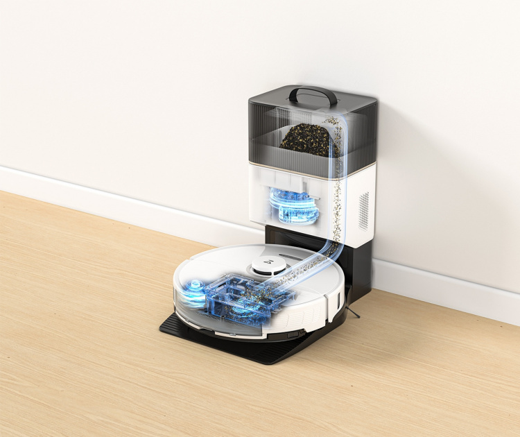 Roborock S8+ -robotti-imuri, valkoinen