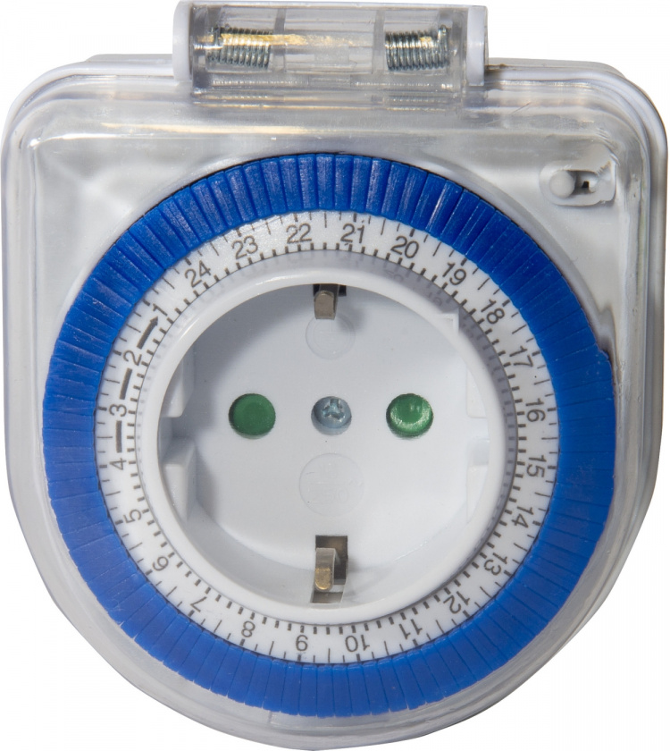 Airam AJASTIN IP44, 24H, pitkä pistotulppa