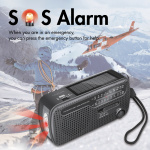 LogiLink Vevradio med ficklampa och solcell Svart LogiLink Vevradio med ficklampa och solcell Svart