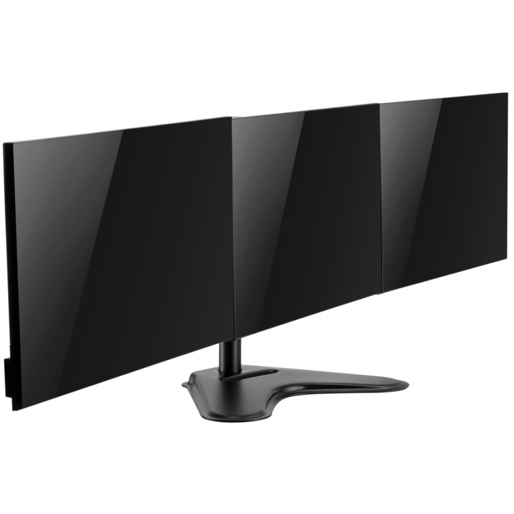 LogiLink Monitorställ/fot trippel 17-27