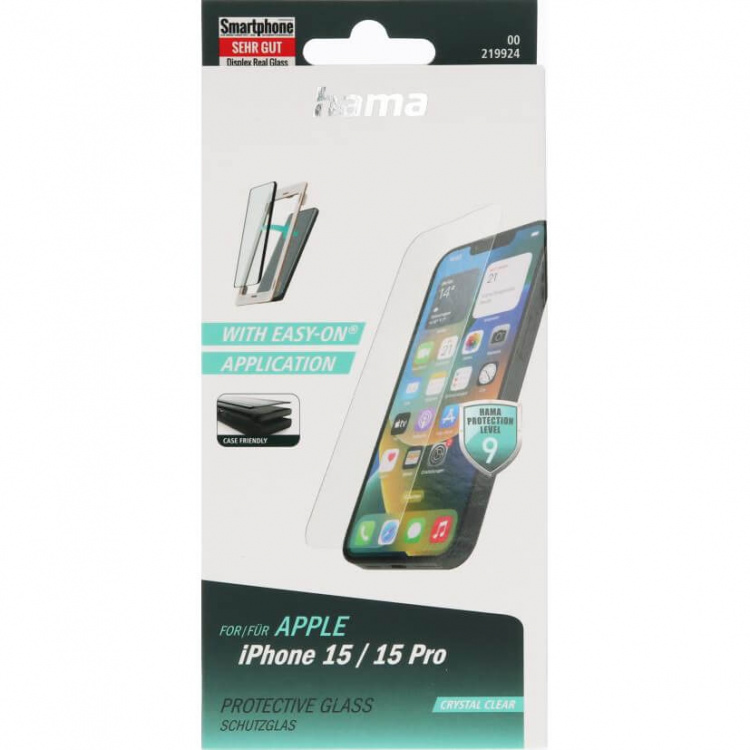 Hama Screen Protector Premium iPhone 15/15 Pro Hama Screen Protector Premium iPhone 15/15 Pro