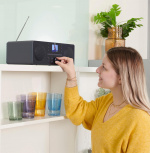 HAMA Radio FM/DAB+/CD/BT Internetradio DIR1570CBT Black