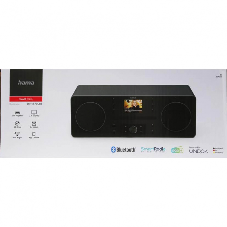 HAMA Radio FM/DAB+/CD/BT Internetradio DIR1570CBT Black