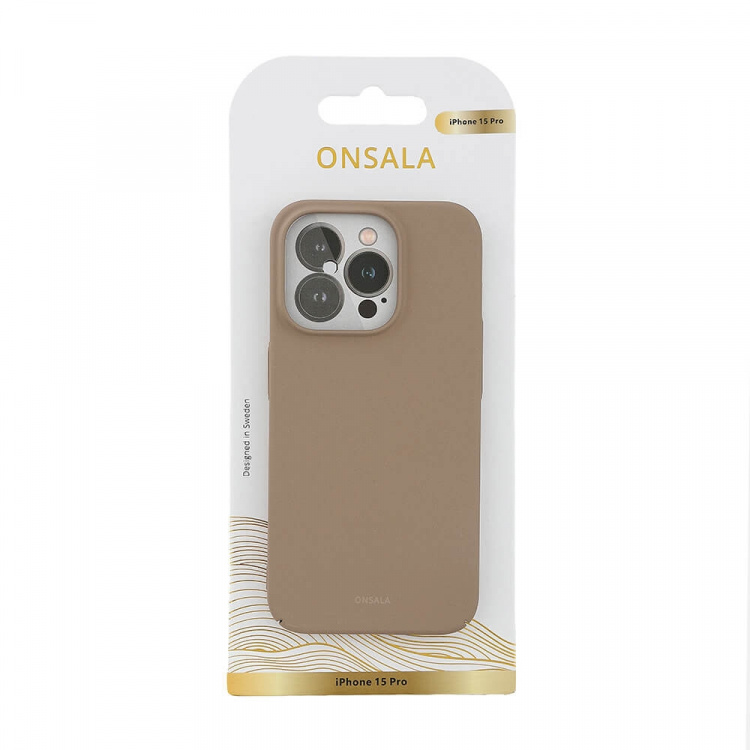ONSALA Backcover Thin Sand Burst iPhone 15 Pro Beige