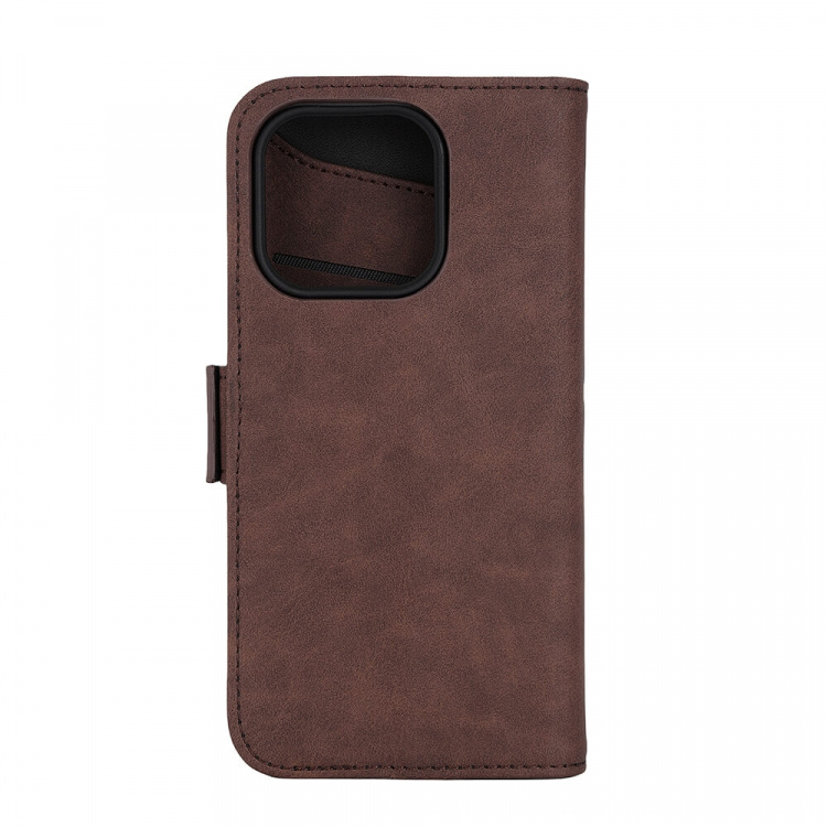 GEAR Classic 3 card Recycled MagSerie iPhone 15 Pro Brown