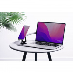 Desire2 taitettava puhelinteline alumiinia, musta