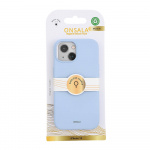ONSALA Back Sil Touch Recycled MagSerie iPhone 15 Light Blue