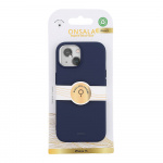 ONSALA Back Sil Touch Recycled MagSerie iPhone 15 Dark Blue