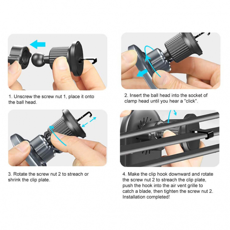 Gear MagSerie Puhelinpidike Airwent MagSafe lataus 15W Langaton Gear MagSerie Puhelinpidike Airwent MagSafe lataus 15W Langaton