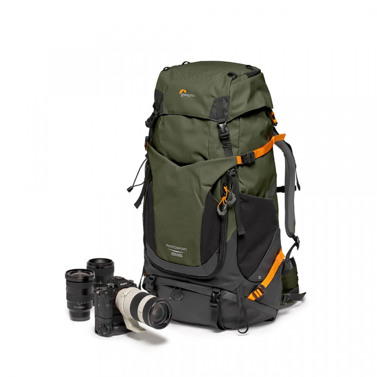 Lowepro Reppu PhotoSport Pro 55L AW IV M-L Tummanvihreä