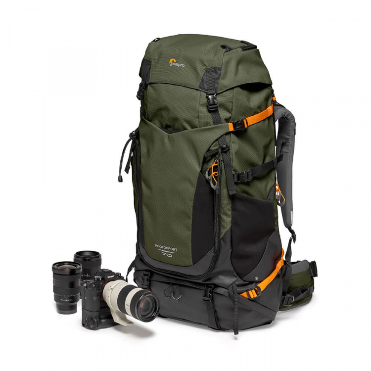Lowepro Reppu PhotoSport PRO 70L AW IV S-M Tummanvihreä