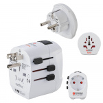 HAMA World Travel Adapter Pro Light USB 3-pin