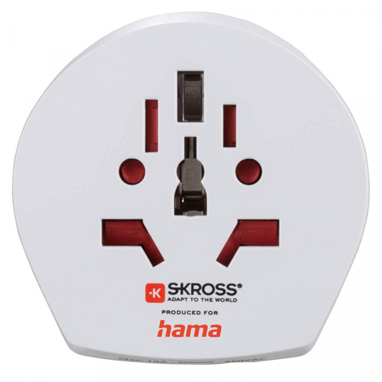 HAMA World Travel Adapter Pro Light USB 3-pin