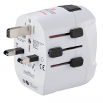 HAMA World Travel Adapter Pro Light USB 3-pin