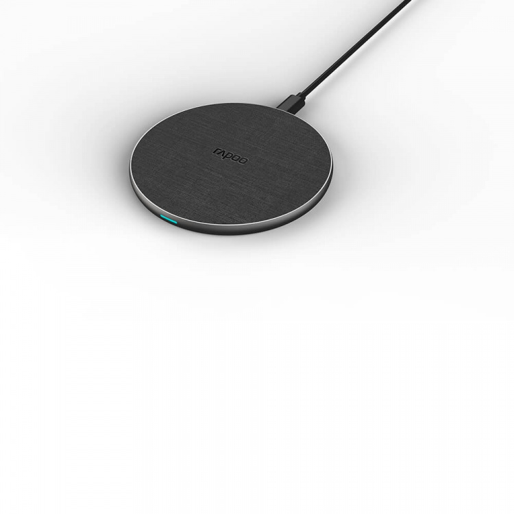 RAPOO QI Charger XC160 Charging Pad 15W Black RAPOO QI Charger XC160 Charging Pad 15W Black