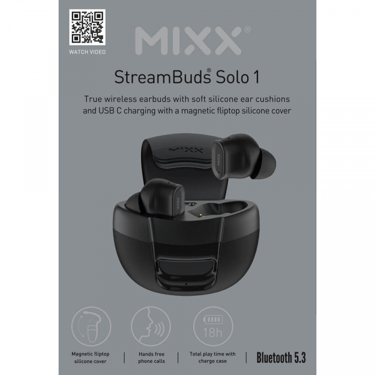 MIXX Headphone Solo 1 In-Ear TWS Black MIXX Headphone Solo 1 In-Ear TWS Black