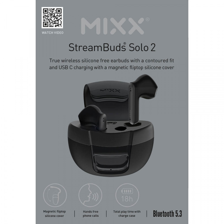 MIXX Headphone Solo 2 In-Ear TWS Black