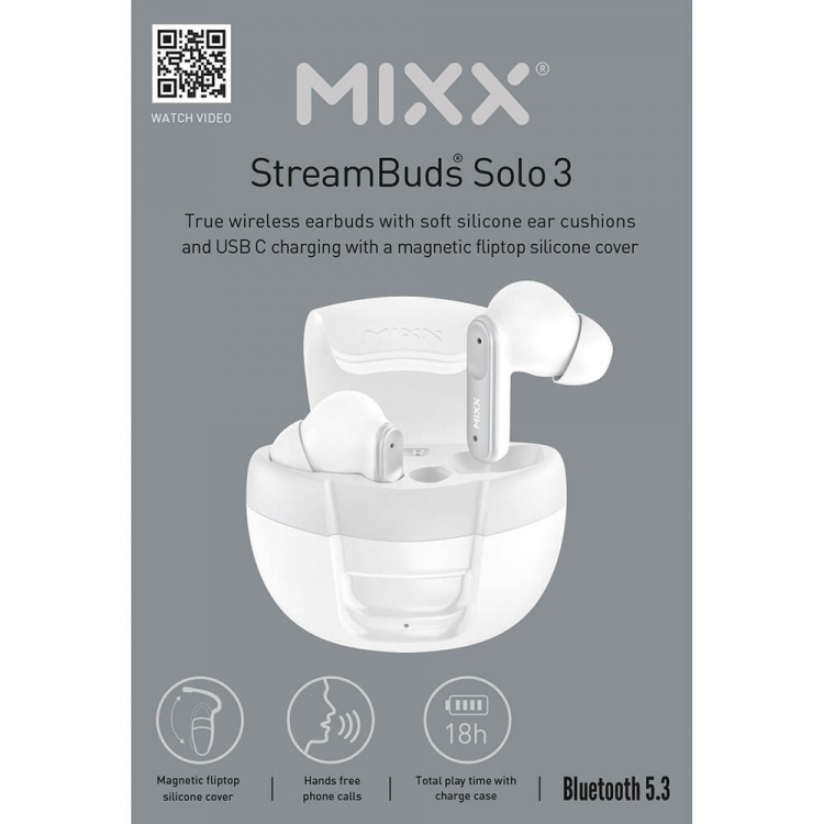 MIXX Headphone Solo 3 In-Ear TWS White