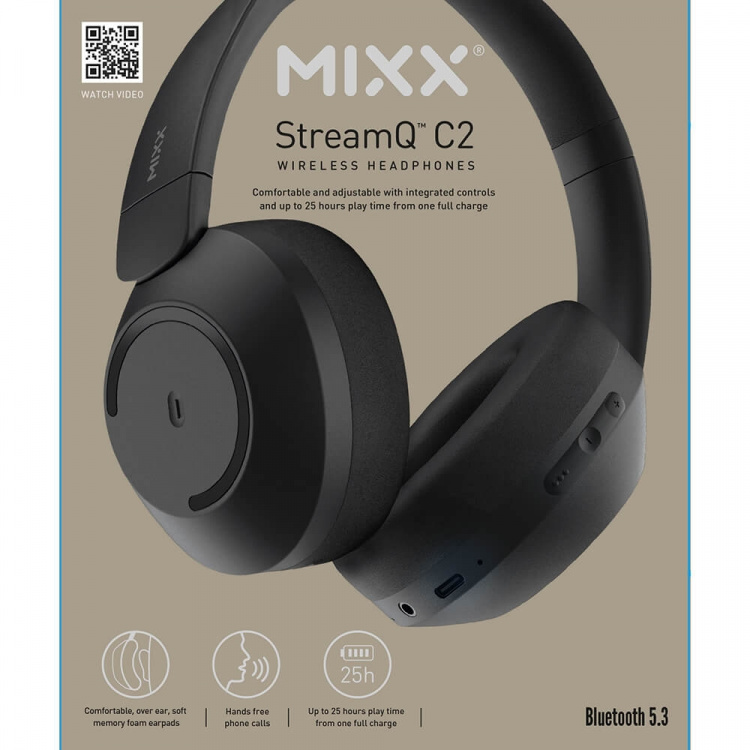 MIXX Headphone C2 Over-Ear Wireless Black