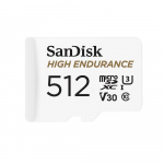 SANDISK Muistikortti MicroSDXC 512GB High Endurance med adap