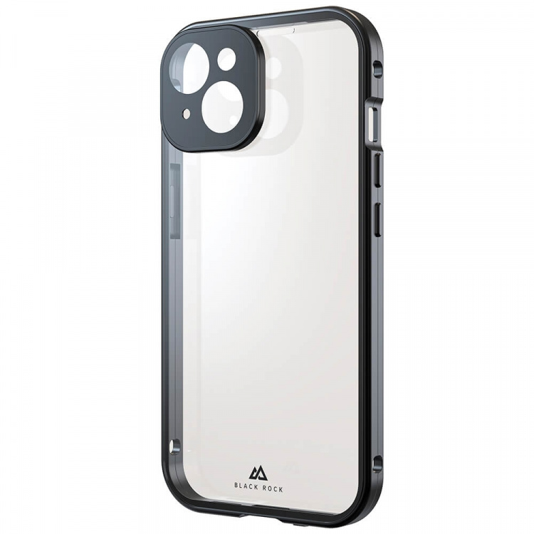 BLACK ROCK 360° Glass Cover iPhone 15 Transp/Black BLACK ROCK 360° Glass Cover iPhone 15 Transp/Black