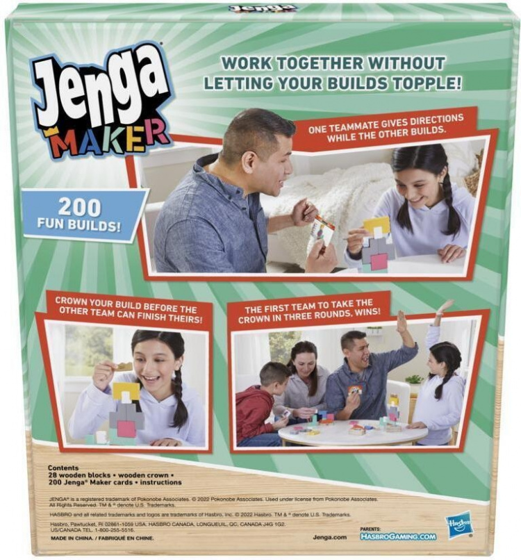 Hasbro Jenga Maker -peli, FI Hasbro Jenga Maker -peli, FI