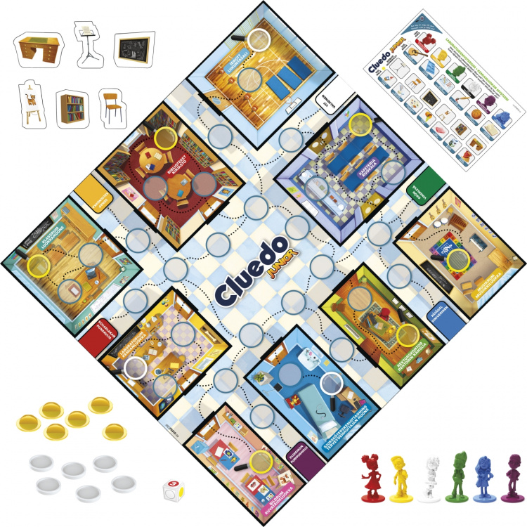 Hasbro Cluedo Junior -lautapeli FI/SE Hasbro Cluedo Junior -lautapeli FI/SE
