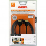 HAMA Johto HDMI Ethernet Flexislim 1.5m Musta