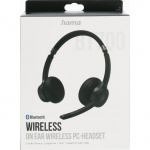 HAMA Headset PC Office Stereo On-Ear BT700 Bluetooth Black HAMA Headset PC Office Stereo On-Ear BT700 Bluetooth Black