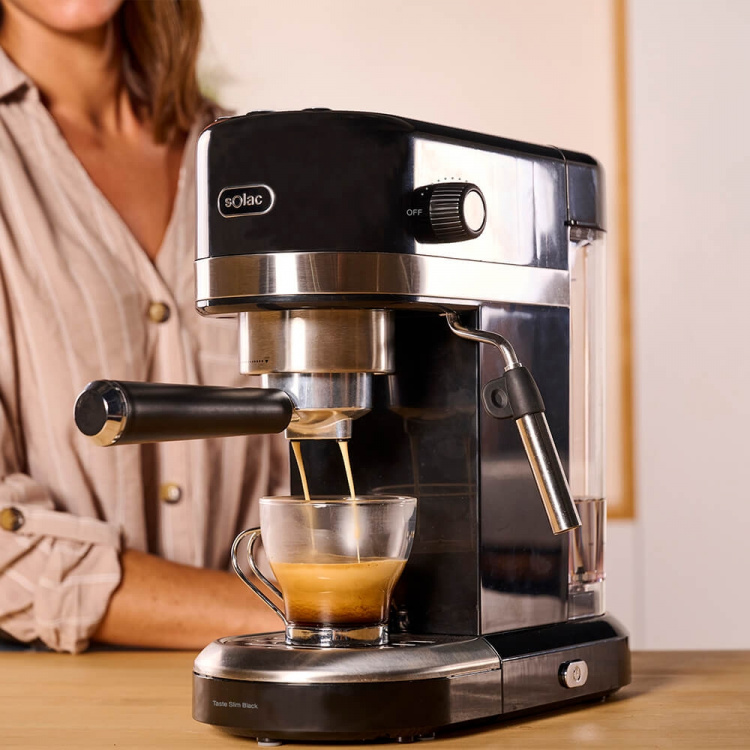 SOLAC Espresso Maker Taste Slim Black