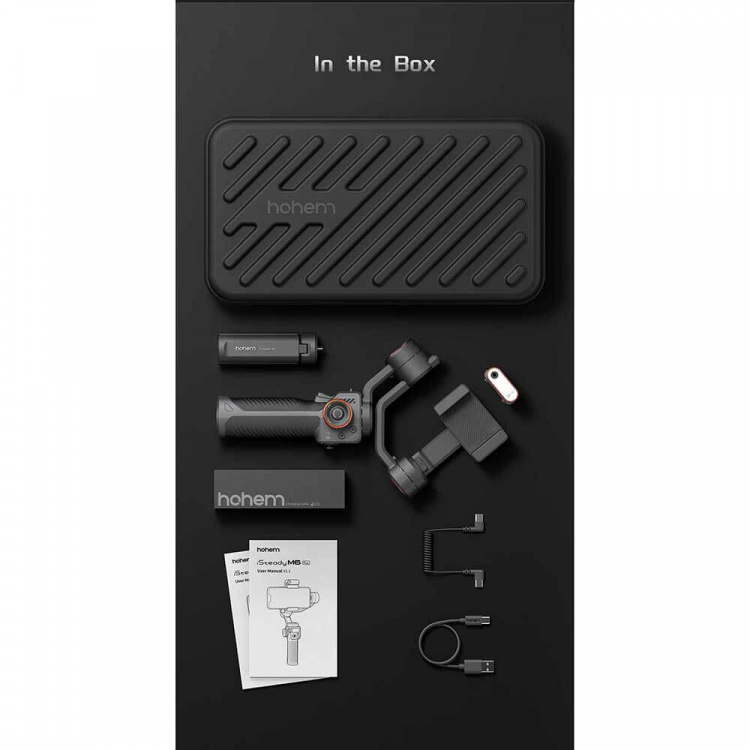 Hohem Smartphone Gimbal iSteady M6 Musta Kit AI Hohem Smartphone Gimbal iSteady M6 Musta Kit AI