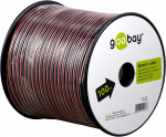 Goobay Högtalarkabel röd;svart CCA 100 m spole, tvärsnitt 2 x 4,0 mm²