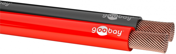 Goobay Högtalarkabel röd;svart CU 50 m rulle, tvärsnitt 2 x 0,5 mm² Goobay Högtalarkabel röd;svart CU 50 m rulle, tvärsnitt 2 x 0,5 mm²
