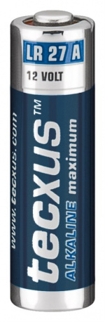 tecxus LR27/A27 batteri, 1 st. blister alkaliskt manganbatteri, 12 V