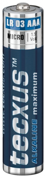 tecxus LR03/AAA (Micro) batteri, 10 st. blister alkaliskt manganbatteri, 1,5 V tecxus LR03/AAA (Micro) batteri, 10 st. blister alkaliskt manganbatteri, 1,5 V