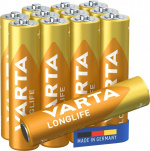 Varta LR03/AAA (Micro) (4103) batteri, 12 st. box alkaliskt manganbatteri, 1,5 V