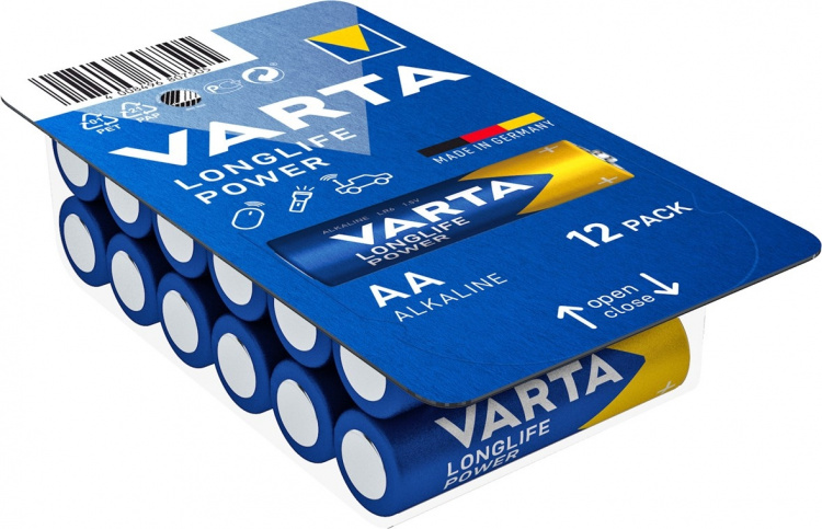 Varta LR6/AA (Mignon) (4906) batteri, 12 st. box alkaliskt manganbatteri, 1,5 V Varta LR6/AA (Mignon) (4906) batteri, 12 st. box alkaliskt manganbatteri, 1,5 V