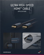 ClickTronic HDMI™-kabel med ultrahög hastighet Premiumkabel | 1x HDMI™-kontakt 1x HDMI™-kontakt | 2,0 m | UHD 8K @ 60 Hz