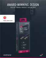 ClickTronic HDMI™-kabel med ultrahög hastighet Premiumkabel | 1x HDMI™-kontakt 1x HDMI™-kontakt | 2,0 m | UHD 8K @ 60 Hz