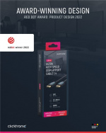 ClickTronic DisplayPort™-kabel Premiumkabel | 1x DisplayPort™-kontakt 1x DisplayPort™-kontakt | 2,0 m | UHD 8K @ 60 Hz