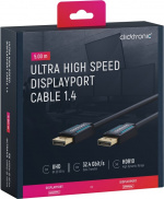 ClickTronic DisplayPort™-kabel Premiumkabel | 1x DisplayPort™-kontakt 1x DisplayPort™-kontakt | 5,0 m | UHD 8K @ 60 Hz